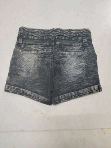 Denim High-Waisted Shorts
