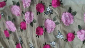 Imported Frock With Full Embroidery Border