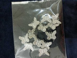 Butterfly Rhinestone Charms 24 Piece