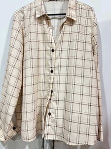 Checkered Button-Down Shirt