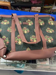 Floral Print Tote Bag