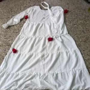 White Tiered Dress