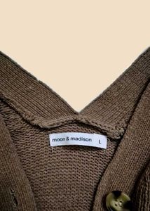 Brown Knit Cardigan