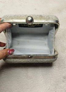 Sparkly Silver Clutch