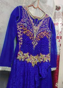 Heavy Party Wear Gown - Blue 💙