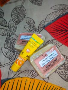 Treszo soap &amp; Mamaearth sunscreen combo