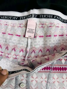 Victoria&#39;s Secret Grey Printed Pjs