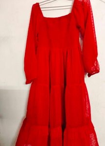 Red Tiered Dress