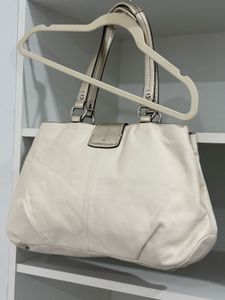 Coach Leather Buckle Handbag