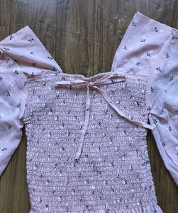 Floral Smocked Long Sleeve Top