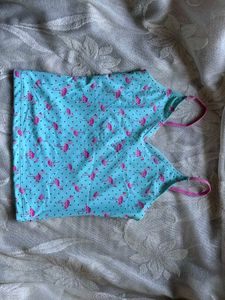 Playful Flamingo Aqua Cami Top