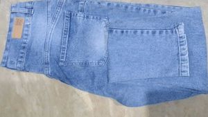 Light Wash High Waist Denim Jeans