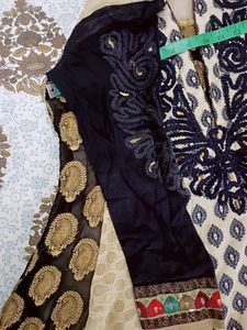 Black And Beige Kurta