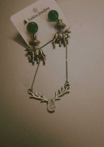 Elephant &amp; Antler Jewelry Set– Chic &amp; Unique