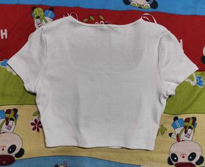 H&amp;m White Basic T-shirt