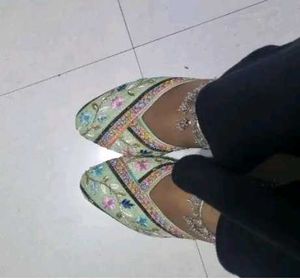 embroidery heels