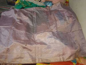 New lavendar saree with blouse piece