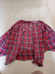 Red Plaid Flannel Shirt