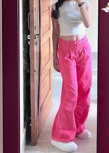 Pink Flare Jeans