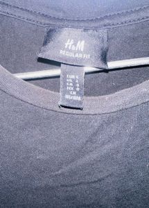 H&amp;M Black Graphic Tee Ghost Rider