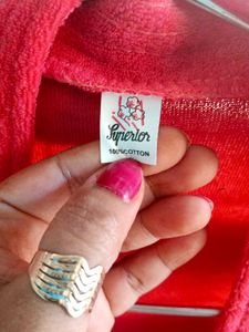 Peach Open Fron Bath Robe