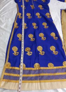 Royal Blue Kurti With Dupatta