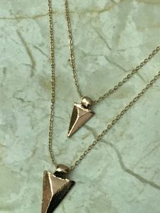 Double Layered Arrowhead Necklace