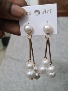 Earrings Set With Embroidery Mirror Kurtis