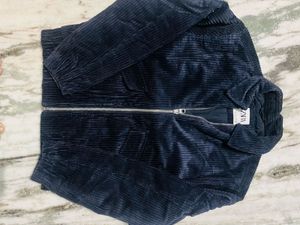 Zara Navy Corduroy Jacket