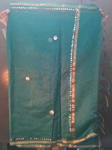 Green Mirror Work Dupatta