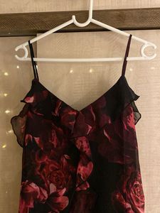 Floral Ruffle Midi Dress