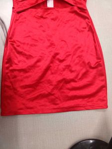 Red Cut Out Party Dress