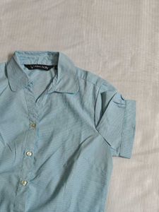🆕 Allen Solly Baby Blue Formal Shirt