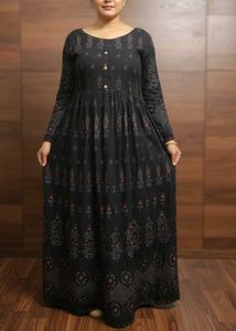 Elegant Black Ethnic Gown