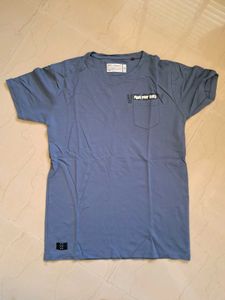 Men's Blue Strechable Tshirt