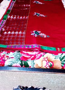 Elegant Red Saree
