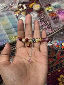 Colorful Crystal Beaded Bracelet