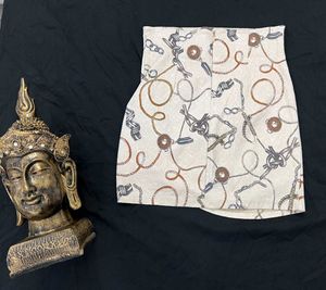 Patterned Mini Skirt