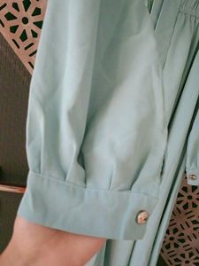 Sea Green Full Sleeve One&#39; Piece Derss