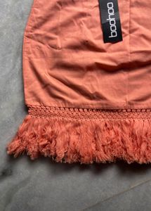 Coral Tassel Skirt