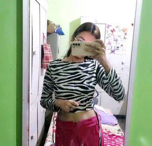 Animal Printed Crop Top Women