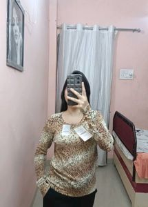 Tiger Print Top