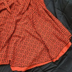 Red Flowy Skirt