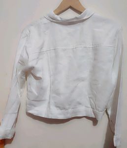 White Crop Jacket For Girl Or Women
