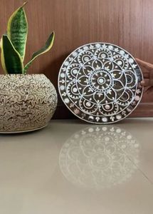 Mirrored Lippan Mandala Wall Decor