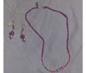 Beaded Necklace & Earring Set