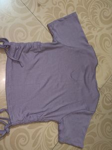 Ribbed Tie-Side Top