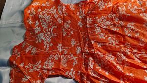 Floral Orange Dress