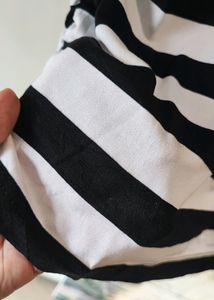 Black N White Long Dress Size L-XL