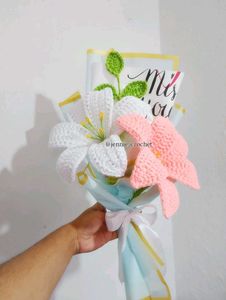 Crochet  lilyyFlower Bouquet❄️✨